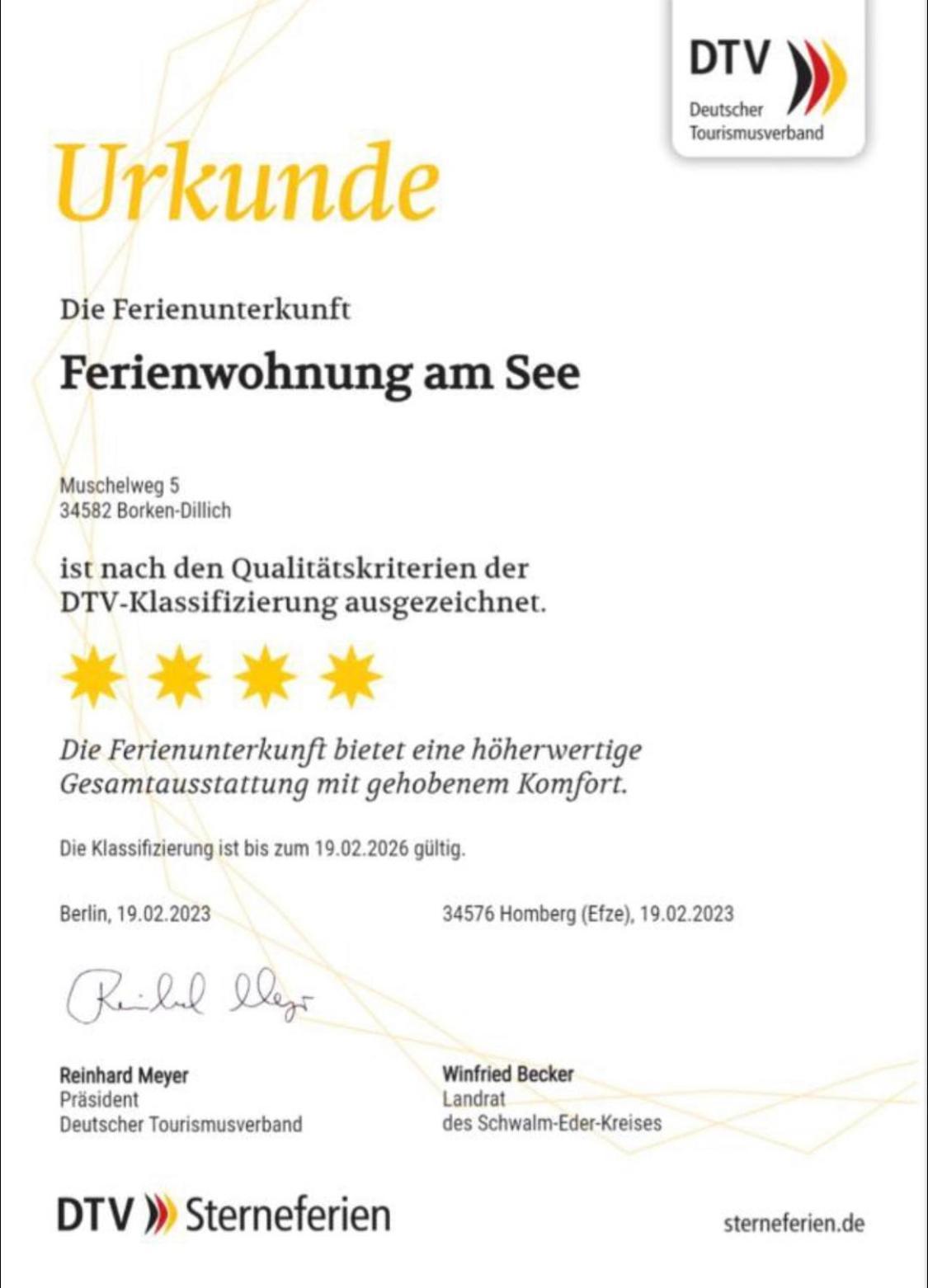 Ferienwohnung Am See Dillich - Ruhige Lage - Eigener Garten - Direkt Neben Einem Natursee Borken  Exteriör bild
